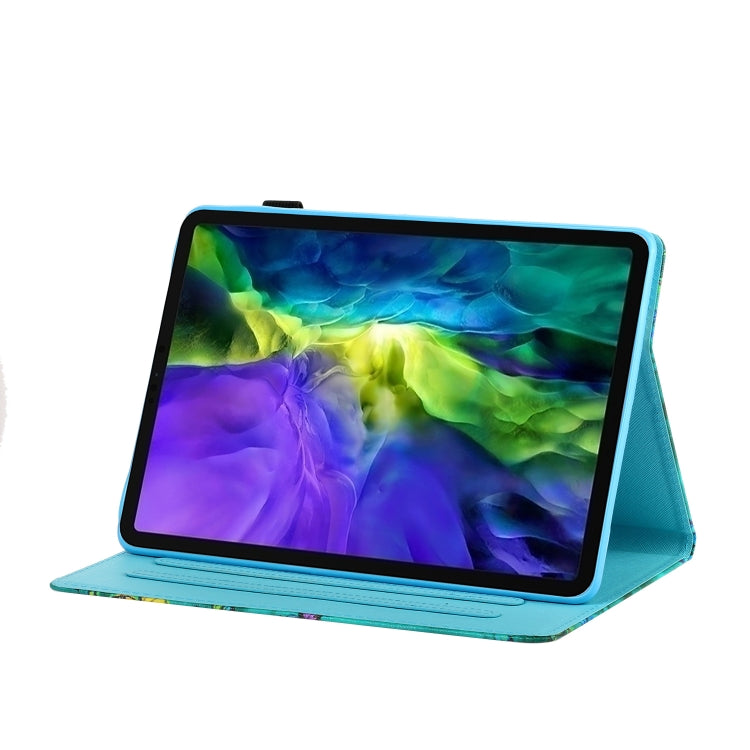 For iPad Pro 11 2024 Coloured Drawing Stitching Smart Leather Tablet Case(Butterfly Tower) - iPad Pro 11 2024 Cases by PMC TechLife | Online Shopping South Africa | PMC TechLife | Buy Now Pay Later Mobicred