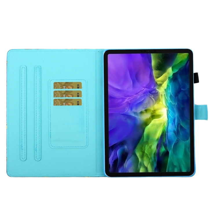 For iPad Pro 11 2024 Coloured Drawing Stitching Smart Leather Tablet Case(Glasses Elephant) - iPad Pro 11 2024 Cases by PMC TechLife | Online Shopping South Africa | PMC TechLife | Buy Now Pay Later Mobicred