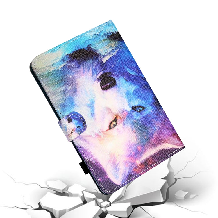 For iPad Pro 11 2024 Coloured Drawing Stitching Smart Leather Tablet Case(Wolf) - iPad Pro 11 2024 Cases by PMC Jewellery | Online Shopping South Africa | PMC Jewellery | Buy Now Pay Later Mobicred