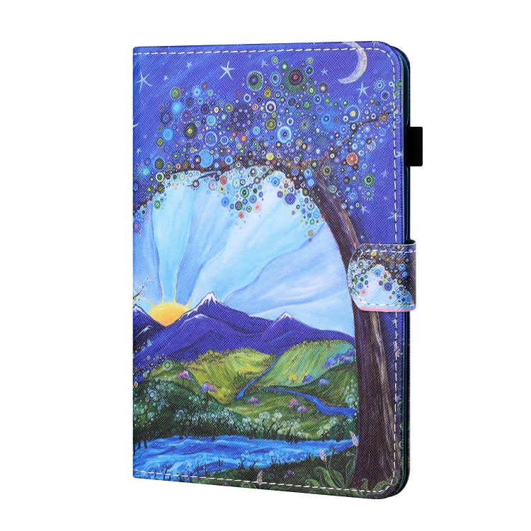 For iPad Pro 11 2024 Coloured Drawing Stitching Smart Leather Tablet Case(Mountain View) - iPad Pro 11 2024 Cases by PMC TechLife | Online Shopping South Africa | PMC TechLife | Buy Now Pay Later Mobicred