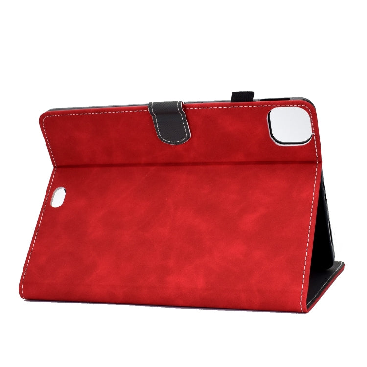 For iPad Pro 11 2024 Cowhide Texture Tablet Leather Smart Case(Red) - iPad Pro 11 2024 Cases by PMC Jewellery | Online Shopping South Africa | PMC Jewellery | Buy Now Pay Later Mobicred