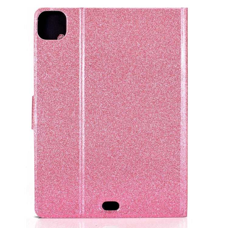For iPad Pro 11 2024 Varnish Glitter Powder Smart Leather Tablet Case(Pink) - iPad Pro 11 2024 Cases by PMC TechLife | Online Shopping South Africa | PMC TechLife | Buy Now Pay Later Mobicred