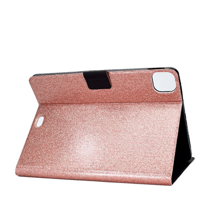 For iPad Pro 11 2024 Varnish Glitter Powder Smart Leather Tablet Case(Rose Gold) - iPad Pro 11 2024 Cases by PMC Jewellery | Online Shopping South Africa | PMC Jewellery | Buy Now Pay Later Mobicred