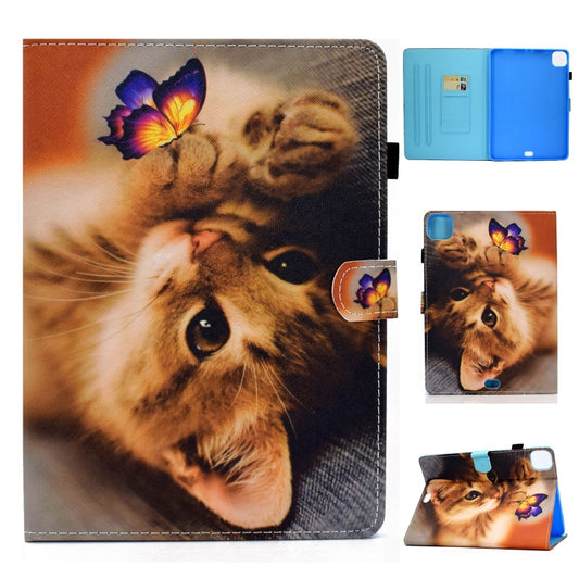 For iPad Pro 11 2024 Painted Stitching Smart Leather Tablet Case(Butterfly Cat) - iPad Pro 11 2024 Cases by PMC Jewellery | Online Shopping South Africa | PMC Jewellery | Buy Now Pay Later Mobicred