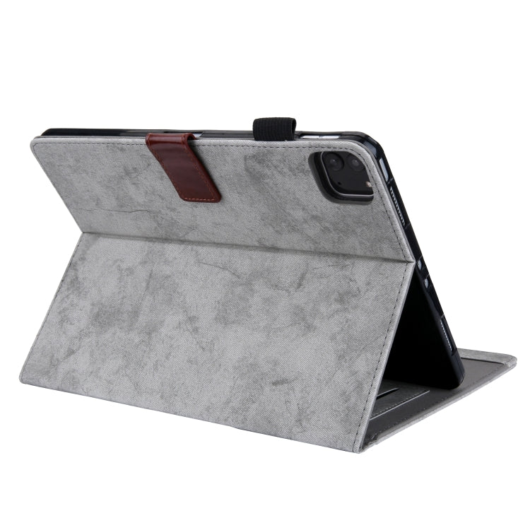 For iPad Pro 11 2024 Cloth Texture Leather Tablet Case(Grey) - iPad Pro 11 2024 Cases by PMC TechLife | Online Shopping South Africa | PMC TechLife | Buy Now Pay Later Mobicred