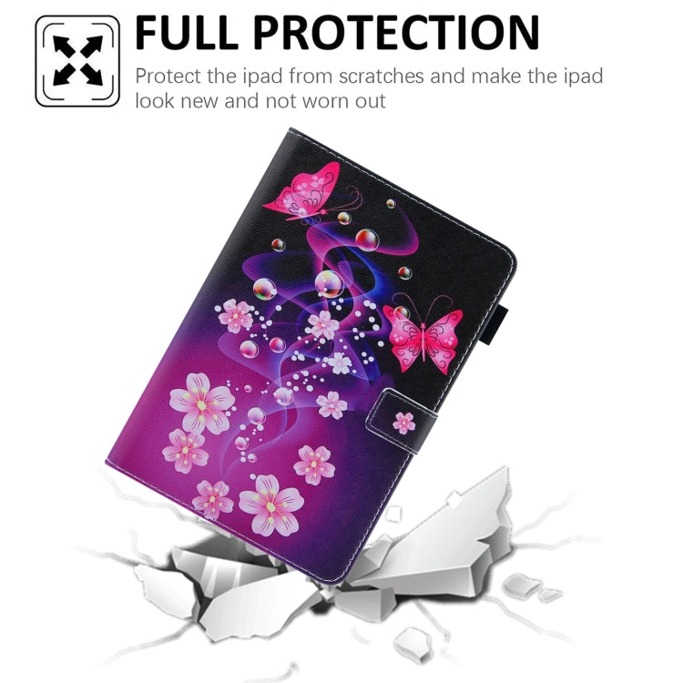 For iPad Pro 11 2024 Colored Drawing Leather Smart Tablet Case(Dual Pink Butterflies) - iPad Pro 11 2024 Cases by PMC TechLife | Online Shopping South Africa | PMC TechLife | Buy Now Pay Later Mobicred