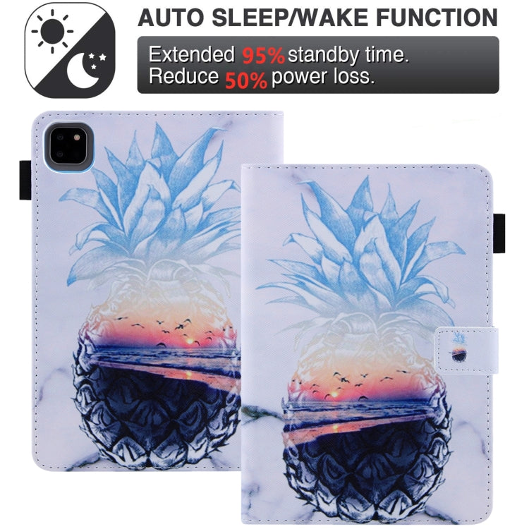 For iPad Pro 11 2024 Colored Drawing Leather Smart Tablet Case(Ocean Pineapple) - iPad Pro 11 2024 Cases by PMC TechLife | Online Shopping South Africa | PMC TechLife | Buy Now Pay Later Mobicred