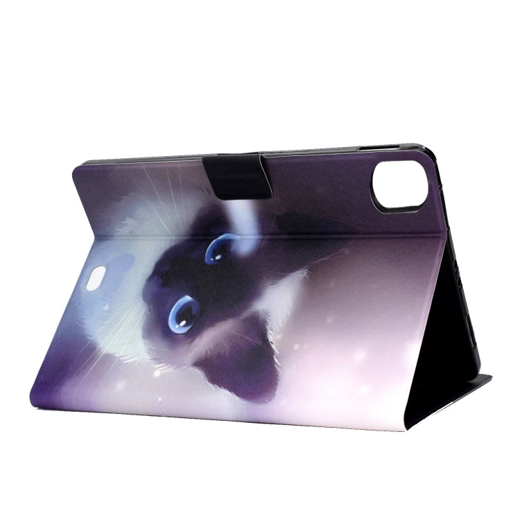 For iPad Pro 11 2024 Voltage Colored Drawing Smart Leather Tablet Case(Blue Eyed Cat) - iPad Pro 11 2024 Cases by PMC Jewellery | Online Shopping South Africa | PMC Jewellery | Buy Now Pay Later Mobicred