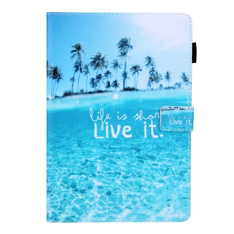For iPad Pro 11 2024 Colored Drawing Leather Smart Tablet Case(Beach) - iPad Pro 11 2024 Cases by PMC TechLife | Online Shopping South Africa | PMC TechLife | Buy Now Pay Later Mobicred