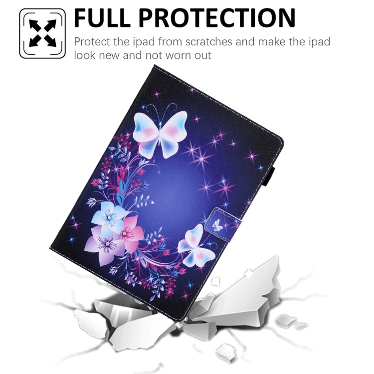 For iPad Pro 11 2024 Colored Drawing Leather Smart Tablet Case(Dual Colorful Butterflies) - iPad Pro 11 2024 Cases by PMC Jewellery | Online Shopping South Africa | PMC Jewellery | Buy Now Pay Later Mobicred