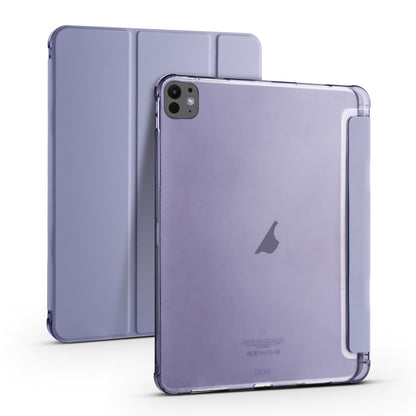 For iPad Pro 13 2024 3-fold TPU Leather Smart Tablet Case with Pen Slot(Lavender Purple) - iPad Pro 13 2024 Cases by PMC Jewellery | Online Shopping South Africa | PMC Jewellery | Buy Now Pay Later Mobicred