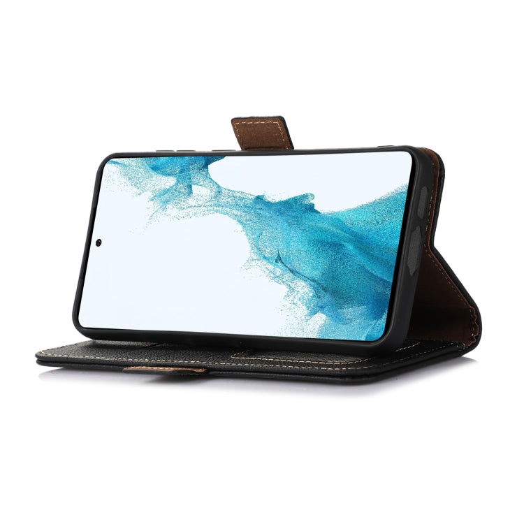 For iPhone 16 Pro Max Side-Magnetic TJ Genuine Leather RFID Phone Case(Black) - iPhone 16 Pro Max Cases by PMC TechLife | Online Shopping South Africa | PMC TechLife | Buy Now Pay Later Mobicred