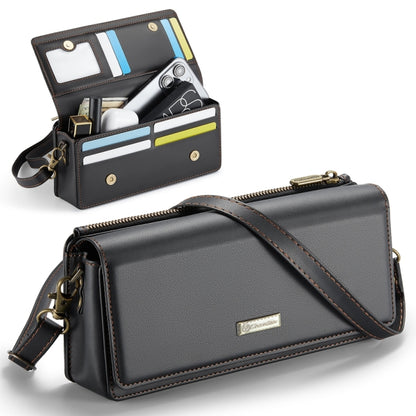 CaseMe ME30 Max Multifunctional Large-Capacity Shoulder Crossbody Phone Bag(Black) -  by CaseMe | Online Shopping South Africa | PMC Jewellery | Buy Now Pay Later Mobicred