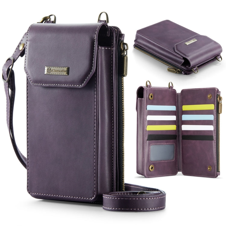 CaseMe Me40 Vertical Multifunctional Shoulder Crossbody Phone Bag(Purple) -  by CaseMe | Online Shopping South Africa | PMC Jewellery | Buy Now Pay Later Mobicred