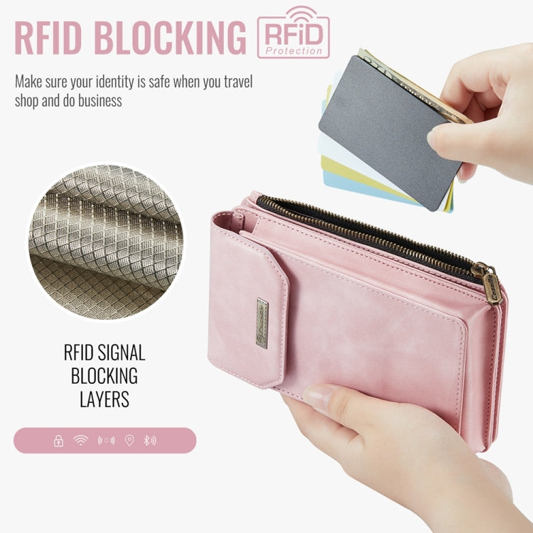CaseMe Me40 Vertical Multifunctional Shoulder Crossbody Phone Bag(Pink) - free shipping - PMC Jewellery - Order now!