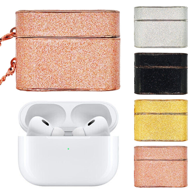 For AirPods 3 Cylindrical Glitter Leather Texture Bluetooth Earphone Protective Case(Rose Gold) - For AirPods 3 by PMC Jewellery | Online Shopping South Africa | PMC Jewellery | Buy Now Pay Later Mobicred