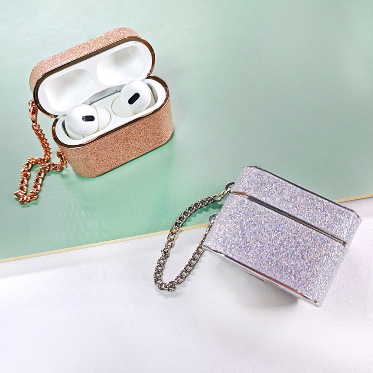 For AirPods 3 Cylindrical Glitter Leather Texture Bluetooth Earphone Protective Case(Gold) - For AirPods 3 by PMC Jewellery | Online Shopping South Africa | PMC Jewellery | Buy Now Pay Later Mobicred