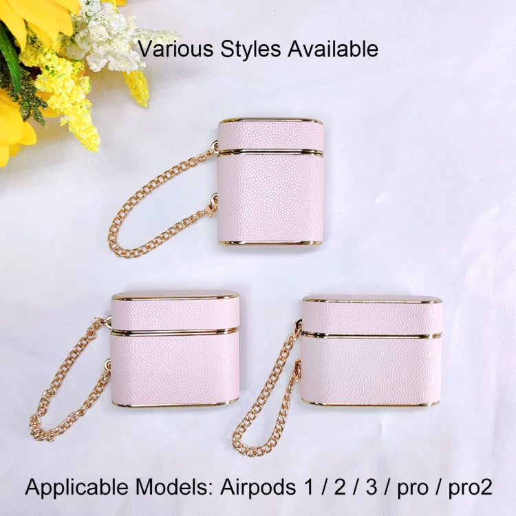 For AirPods 2 / 1 Cylindrical Ball Texture Bluetooth Earphone Protective Case(Pink) - For AirPods 1/2 by PMC Jewellery | Online Shopping South Africa | PMC Jewellery | Buy Now Pay Later Mobicred