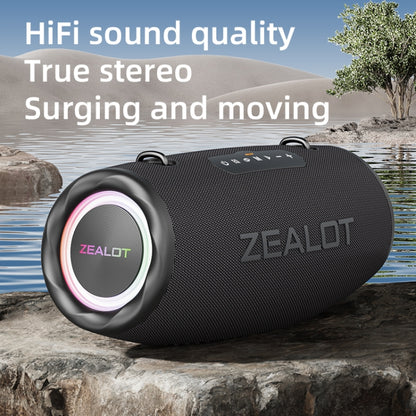 Zealot S87 80W Portable Outdoor Bluetooth Speaker with RGB Light(Black) - Waterproof Speaker by ZEALOT | Online Shopping South Africa | PMC Jewellery | Buy Now Pay Later Mobicred