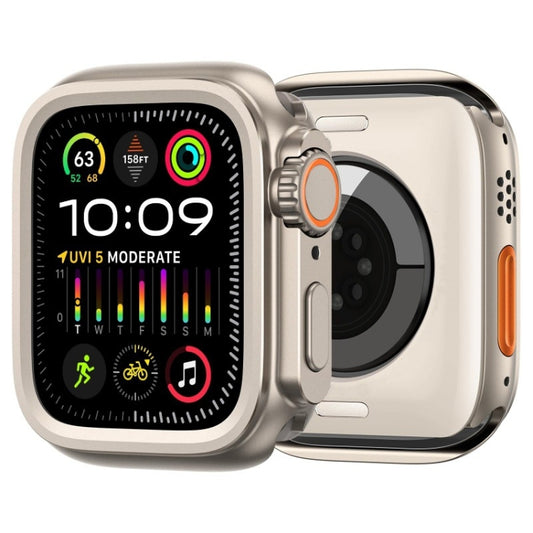 For Apple Watch Series 6 / 5 / 4 / SE 44mm Change to Ultra 49mm Alloy Watch Case(Titanium Color) - Watch Cases by PMC Jewellery | Online Shopping South Africa | PMC Jewellery | Buy Now Pay Later Mobicred