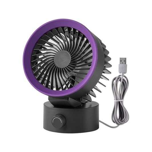 TGVIS LLD-F87 Desktop Circulating Fan Plug-in Version(Grey Purple) - Electric Fans by TGVIS | Online Shopping South Africa | PMC Jewellery | Buy Now Pay Later Mobicred