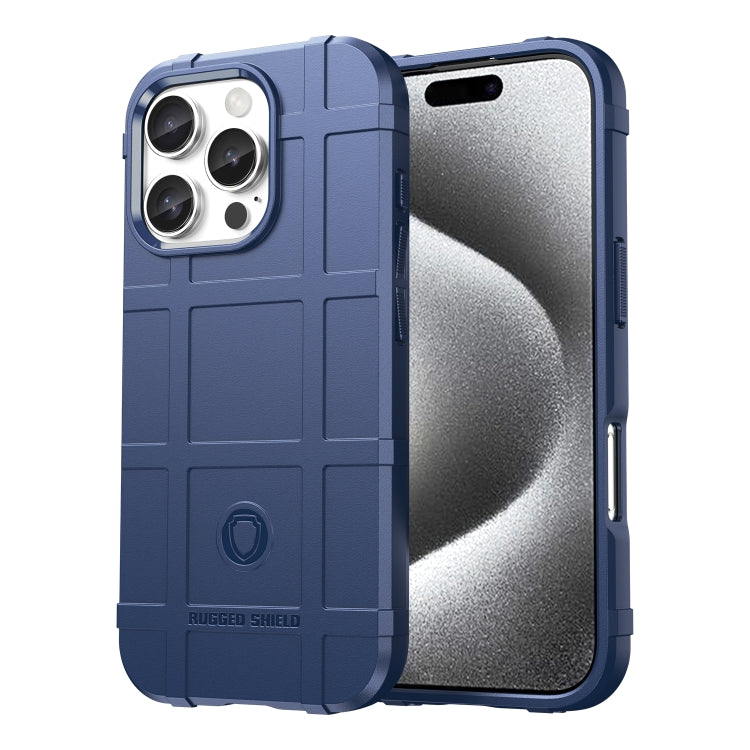 For iPhone 16 Pro Full Coverage Shockproof TPU Phone Case(Blue) - iPhone 16 Pro Cases by PMC TechLife | Online Shopping South Africa | PMC TechLife | Buy Now Pay Later Mobicred