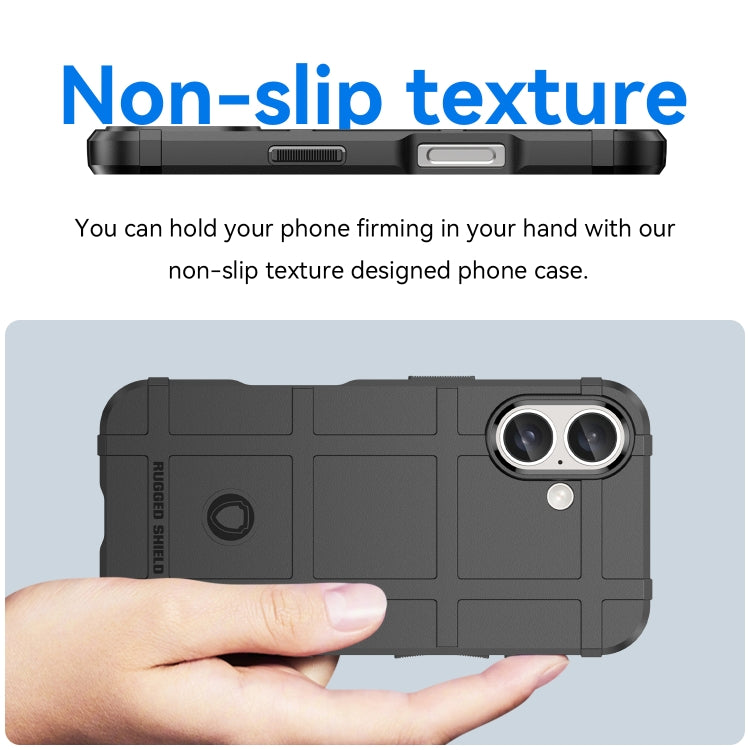 For iPhone 16 Plus Full Coverage Shockproof TPU Phone Case(Black) - iPhone 16 Plus Cases by PMC TechLife | Online Shopping South Africa | PMC TechLife | Buy Now Pay Later Mobicred