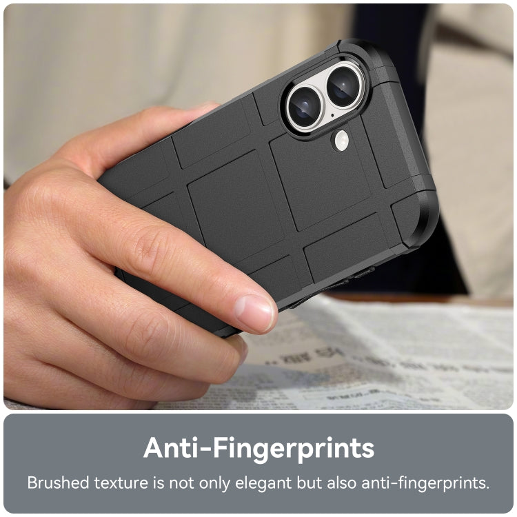 For iPhone 16 Plus Full Coverage Shockproof TPU Phone Case(Black) - iPhone 16 Plus Cases by PMC TechLife | Online Shopping South Africa | PMC TechLife | Buy Now Pay Later Mobicred