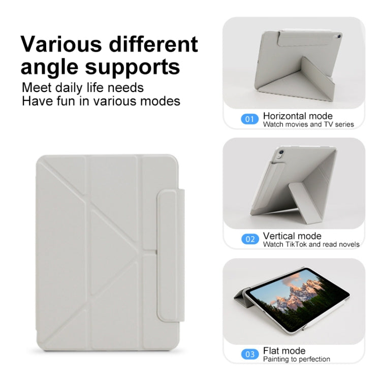 For iPad Air 11 2025 / 2024 Y-Shape Double-sided Clip Magnetic Smart Tablet Case(Blue) - iPad Air 11 2025 / 2024 Cases by PMC TechLife | Online Shopping South Africa | PMC TechLife | Buy Now Pay Later Mobicred