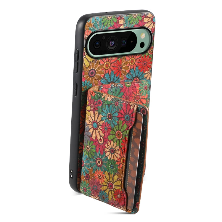 For Google Pixel 9 Card Slot Holder Phone Case(Spring Green) - Google Cases by PMC TechLife | Online Shopping South Africa | PMC TechLife | Buy Now Pay Later Mobicred