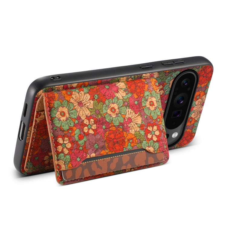 For Google Pixel 9 Pro Card Slot Holder Phone Case(Summer Red) - Google Cases by PMC TechLife | Online Shopping South Africa | PMC TechLife | Buy Now Pay Later Mobicred