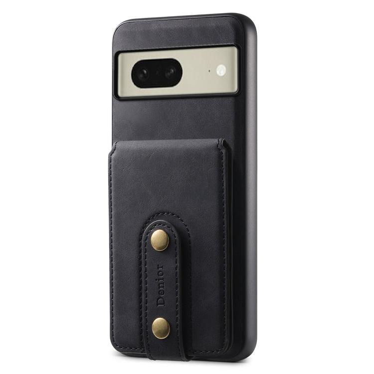 For Google Pixel 8 Denior D14 NK Retro Pattern MagSafe Magnetic Card Holder Leather Phone Case(Black) - free shipping - PMC TechLife - Order now!