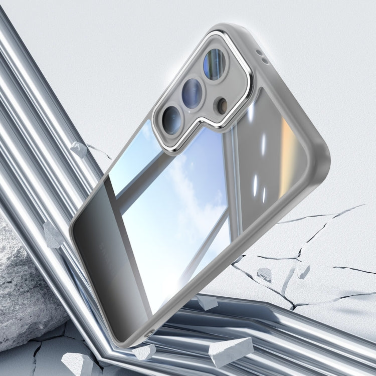 For Samsung Galaxy S25 5G Acrylic Hybrid TPU Armor Shockproof Phone Case(Grey) - Galaxy S25 5G Cases by PMC Jewellery | Online Shopping South Africa | PMC Jewellery | Buy Now Pay Later Mobicred