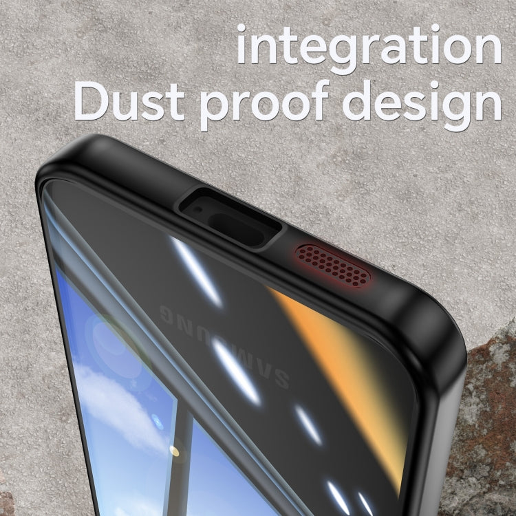For Samsung Galaxy S25+ 5G Acrylic Hybrid TPU Armor Shockproof Phone Case(Black Red) - Galaxy S25+ 5G Cases by PMC Jewellery | Online Shopping South Africa | PMC Jewellery | Buy Now Pay Later Mobicred
