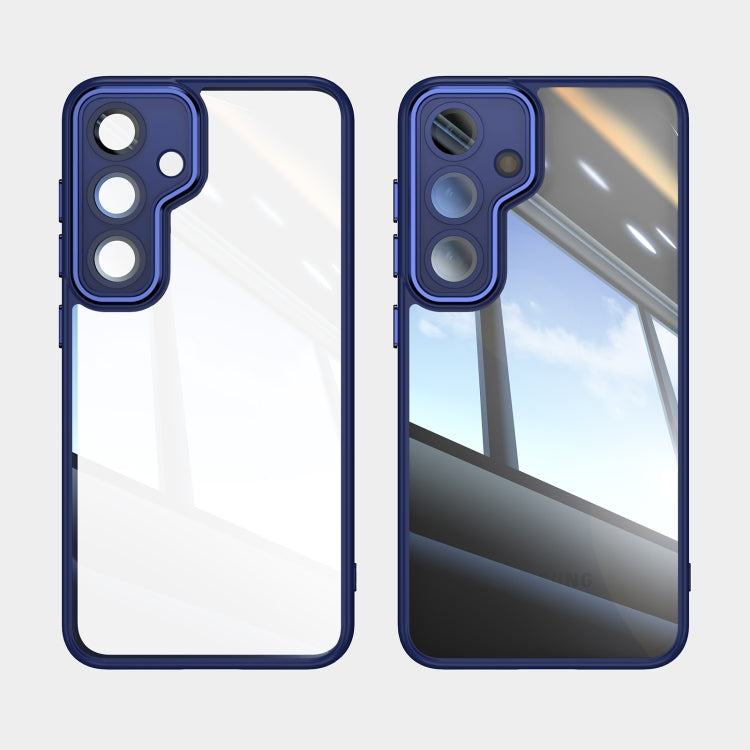 For Samsung Galaxy S25+ 5G Acrylic Hybrid TPU Armor Shockproof Phone Case(Blue) - Galaxy S25+ 5G Cases by PMC Jewellery | Online Shopping South Africa | PMC Jewellery | Buy Now Pay Later Mobicred