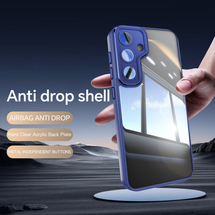For Samsung Galaxy S25+ 5G Acrylic Hybrid TPU Armor Shockproof Phone Case(Blue) - Galaxy S25+ 5G Cases by PMC Jewellery | Online Shopping South Africa | PMC Jewellery | Buy Now Pay Later Mobicred