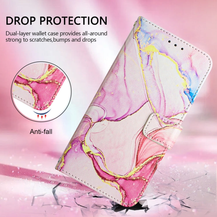 For Tecno Spark Go 2024 / Spark 20C PT003 Marble Pattern Flip Leather Phone Case(Rose Gold) - Tecno Cases by PMC Jewellery | Online Shopping South Africa | PMC Jewellery | Buy Now Pay Later Mobicred