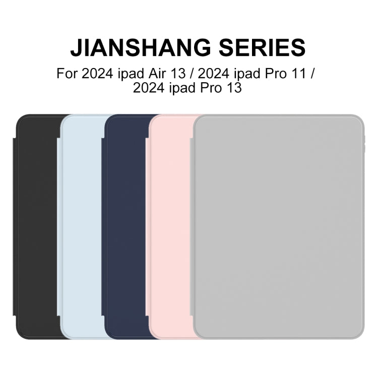 For iPad Pro 13 2024 Mutural Jianshang Series Smart Leather Tablet Case(Dark Blue) - free shipping - PMC TechLife - Order now!