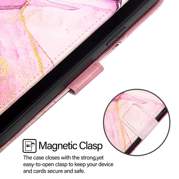 For Google Pixel 9 Pro XL PT003 Marble Pattern Flip Leather Phone Case(Pink Purple Gold) - Google Cases by PMC TechLife | Online Shopping South Africa | PMC TechLife | Buy Now Pay Later Mobicred