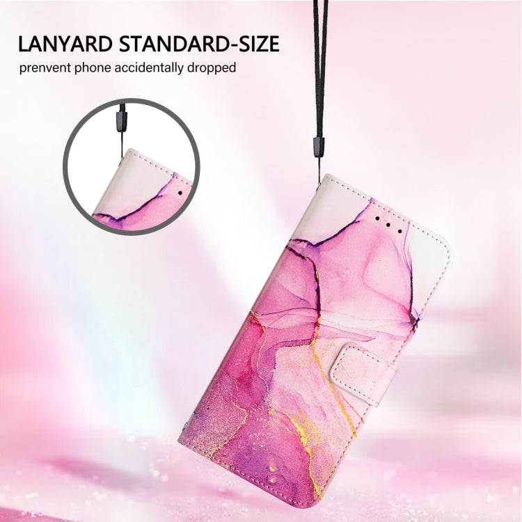 For Google Pixel 9 Pro XL PT003 Marble Pattern Flip Leather Phone Case(Pink Purple Gold) - Google Cases by PMC TechLife | Online Shopping South Africa | PMC TechLife | Buy Now Pay Later Mobicred