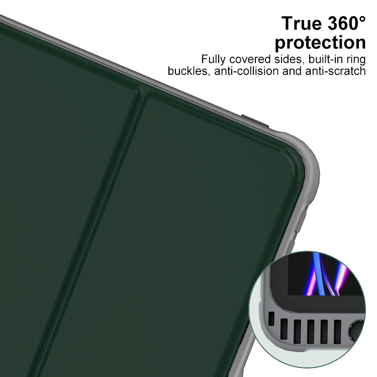 For iPad Pro 13 2024 Mutural PC Hybrid TPU Leather Smart Tablet Case(Dark Blue) - free shipping - PMC TechLife - Order now!