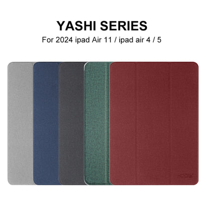 For iPad Pro 13 2024 Mutural YASHI Series Tablet Leather Smart Case(Grey) - iPad Pro 13 2024 Cases by Mutural | Online Shopping South Africa | PMC Jewellery | Buy Now Pay Later Mobicred