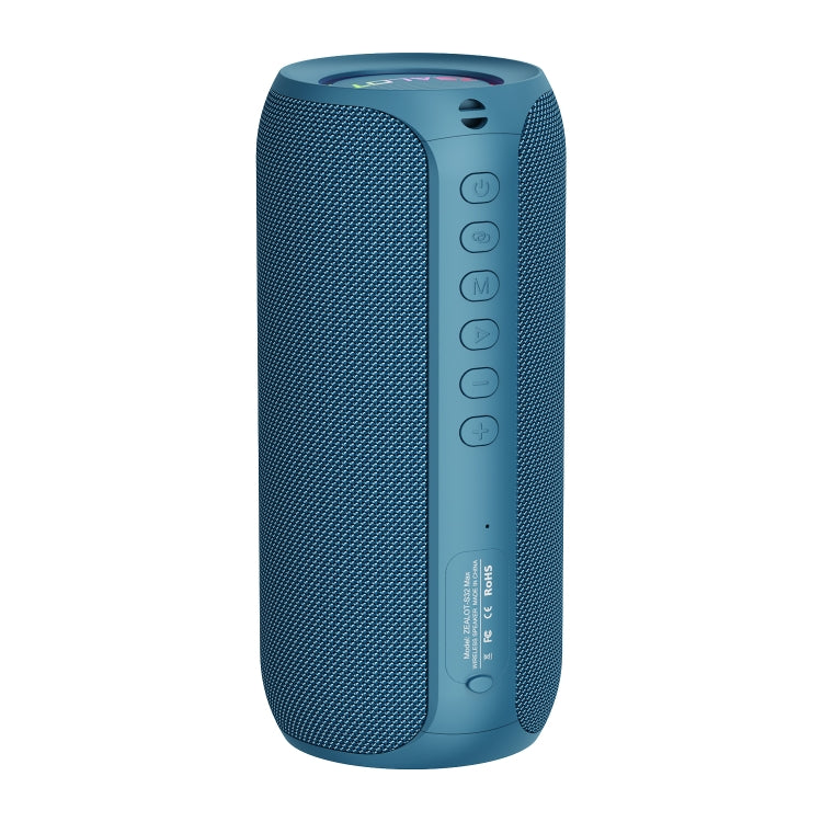 Zealot S32 Max 20W High Power Bluetooth Speaker with RGB Light(Blue) - Desktop Speaker by ZEALOT | Online Shopping South Africa | PMC Jewellery | Buy Now Pay Later Mobicred