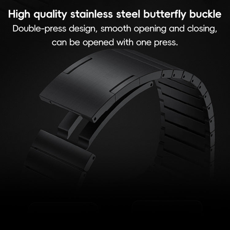 For Apple Watch 38mm PG60 Single Bead Bamboo Joint Titanium Metal Watch Band(Silver) - free shipping - PMC TechLife - Order now!