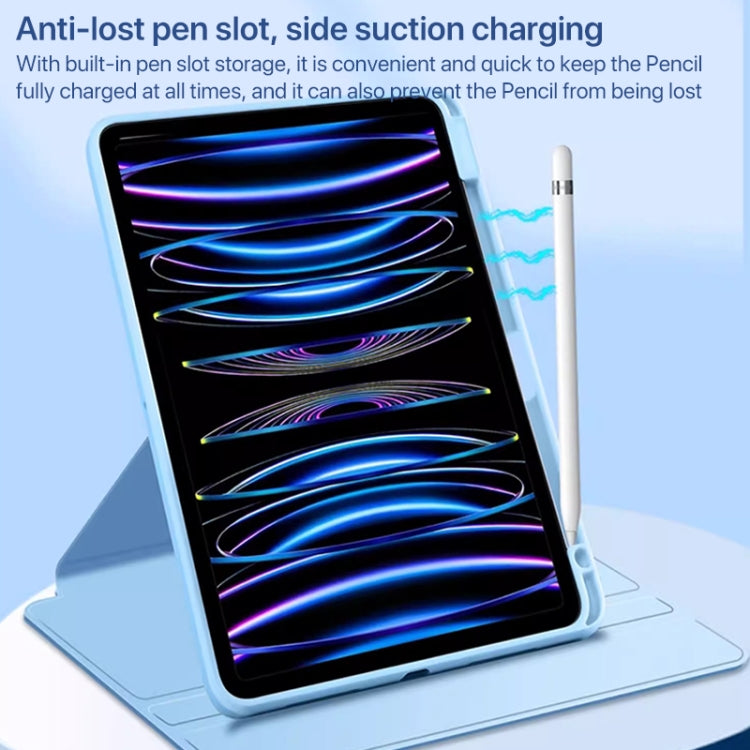 For iPad Pro 11 2024 Magnetic Split Leather Smart Tablet Case with Pen Slot(Grey) - iPad Pro 11 2024 Cases by PMC TechLife | Online Shopping South Africa | PMC TechLife | Buy Now Pay Later Mobicred