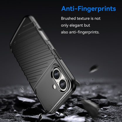 For iPhone 16 Thunderbolt Shockproof Soft TPU Phone Case(Black) - iPhone 16 Cases by PMC Jewellery | Online Shopping South Africa | PMC Jewellery | Buy Now Pay Later Mobicred