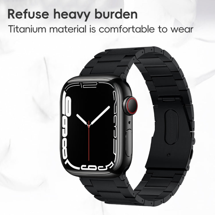 For Apple Watch Series 9 45mm PG63 Three-Bead Protrusion Titanium Metal Watch Band(Silver) - free shipping - PMc TechLife - Order now!
