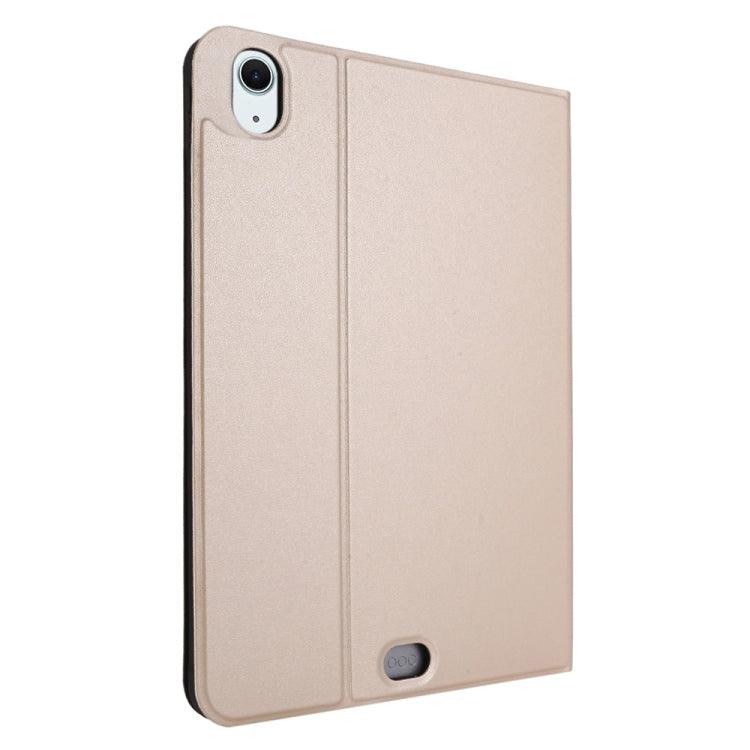 For iPad Air 11 2024 Stretch Voltage Plain Leather Smart Tablet Case(Gold) - iPad Air 11 2024 Cases by PMC TechLife | Online Shopping South Africa | PMC TechLife | Buy Now Pay Later Mobicred