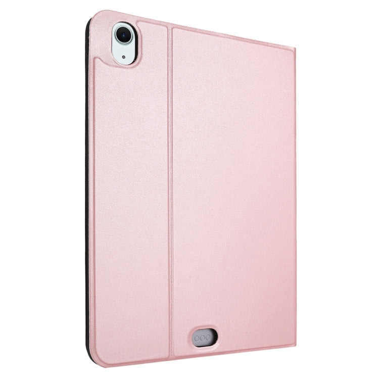 For iPad Air 11 2025 / 2024 Stretch Voltage Plain Leather Smart Tablet Case(Rose Gold) - iPad Air 11 2025 / 2024 Cases by PMC TechLife | Online Shopping South Africa | PMC TechLife | Buy Now Pay Later Mobicred