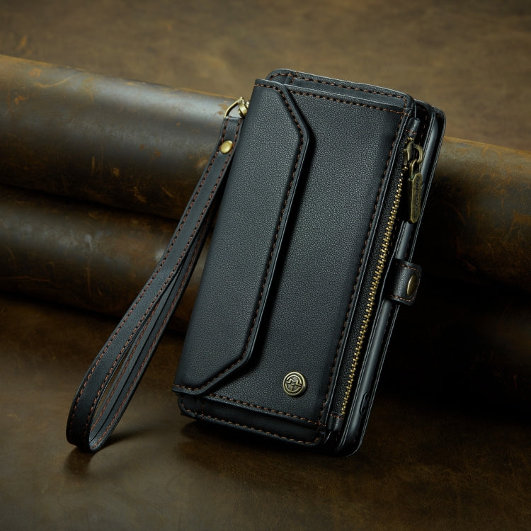 For iPhone 11 CaseMe C36 Card Slots Zipper Wallet RFID Anti-theft Leather Phone Case(Black) - iPhone 11 Cases by CaseMe | Online Shopping South Africa | PMC Jewellery | Buy Now Pay Later Mobicred